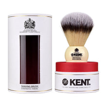 Load image into Gallery viewer, MEDIUM SYNTHETIC IVORY-WHITE SHAVING BRUSH
