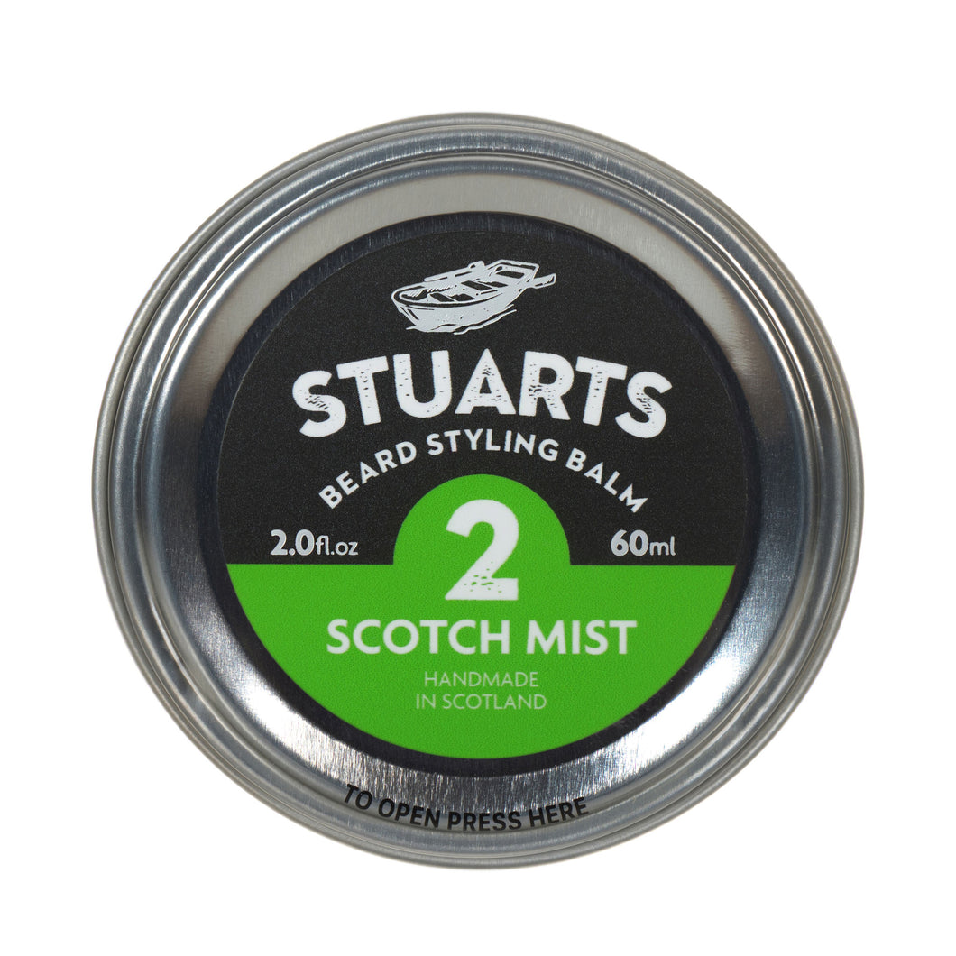 STUARTS Beard Styling Balm No 2 'Scotch Mist' - 60ml - Fragrance free
